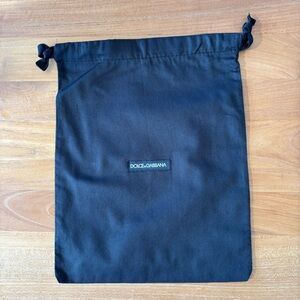 Dolce & Gabbana Elegant Black Drawstring Bag